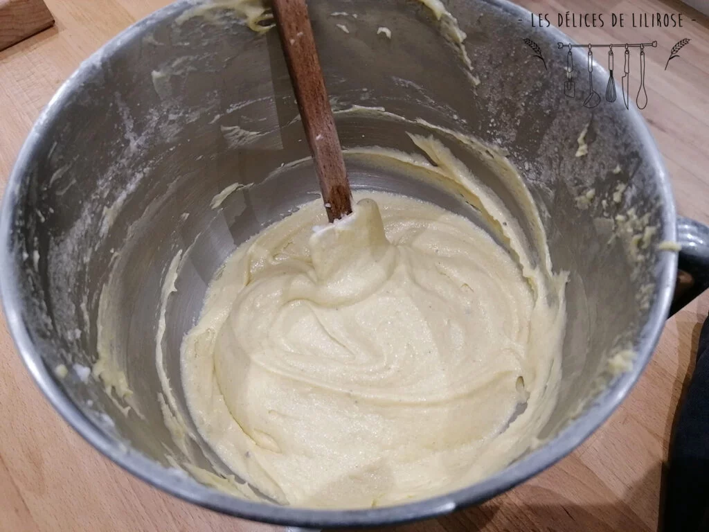 Résultat de la pâte après incorporation des blancs d'oeufs
