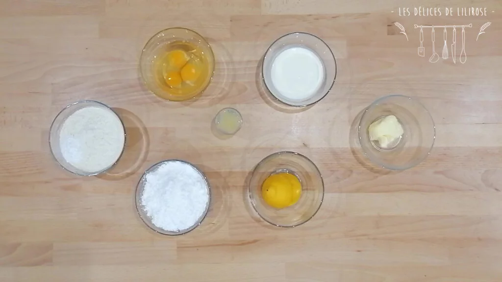 Ingrédients recette Cake au citron