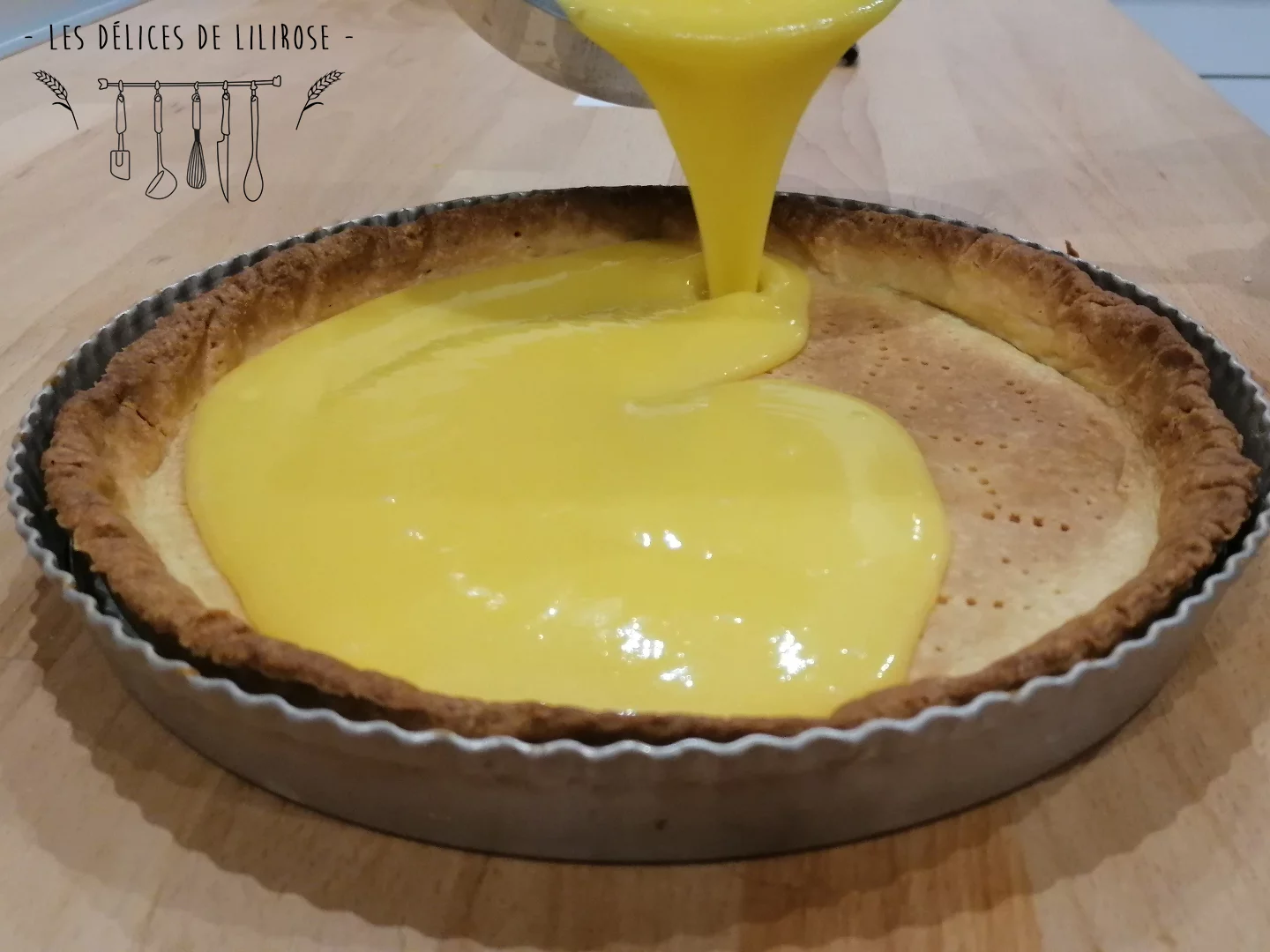 Coulage de la crème au citron