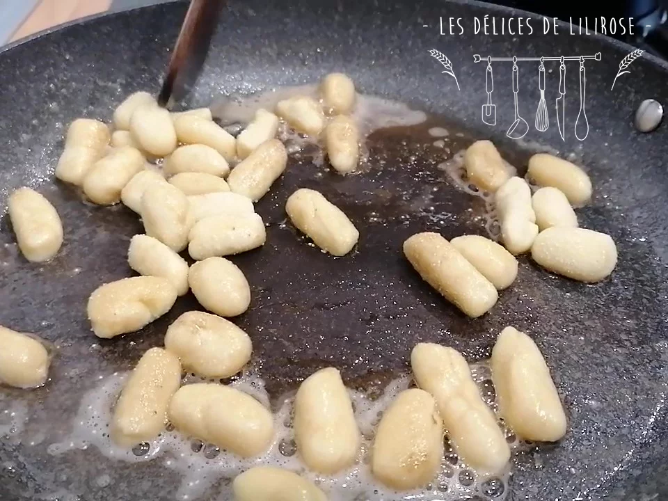 Cuisson à la poêle des Gnocchi maison